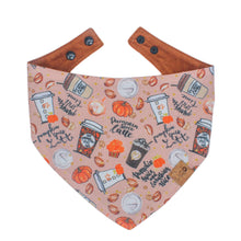 Load image into Gallery viewer, Reversible Bandana - PUMPKIN SPICE
