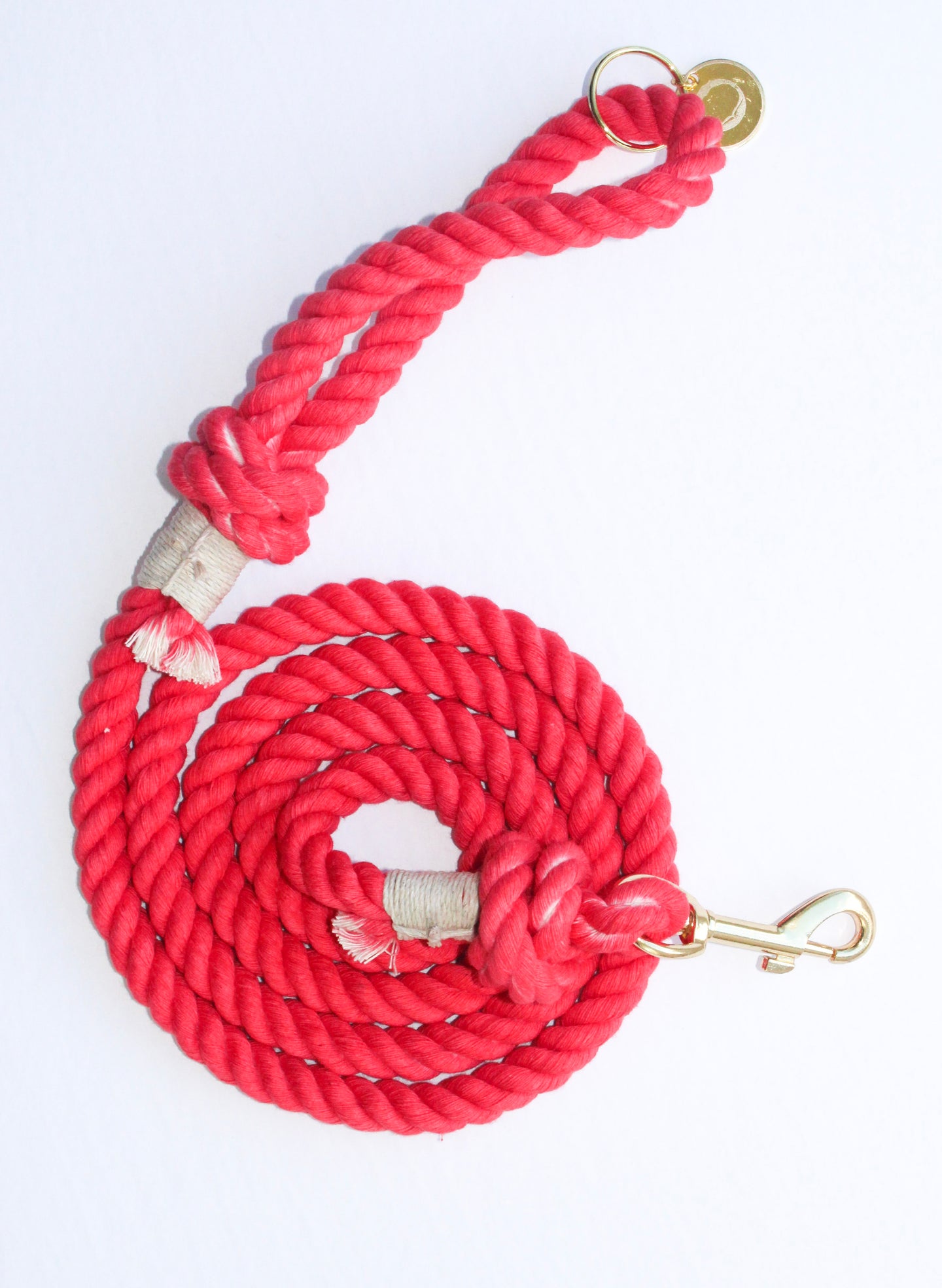 Cotton rope leash - DAIQUIRI