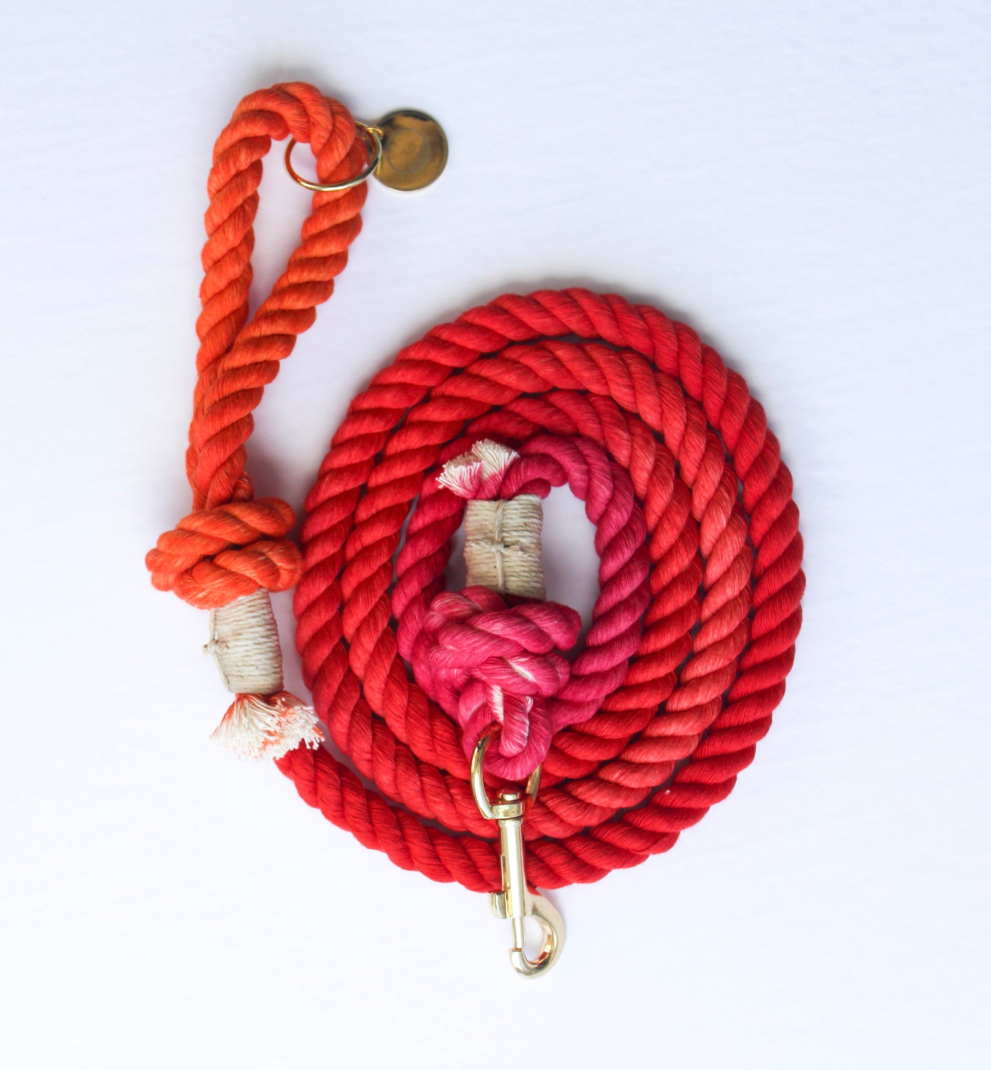 Cotton rope leash - OMBRÉ SPRITZ